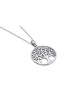 Hollow 14K Gold Tree of Life Necklace , Tu B'Av Gifts , Israeli Judaic