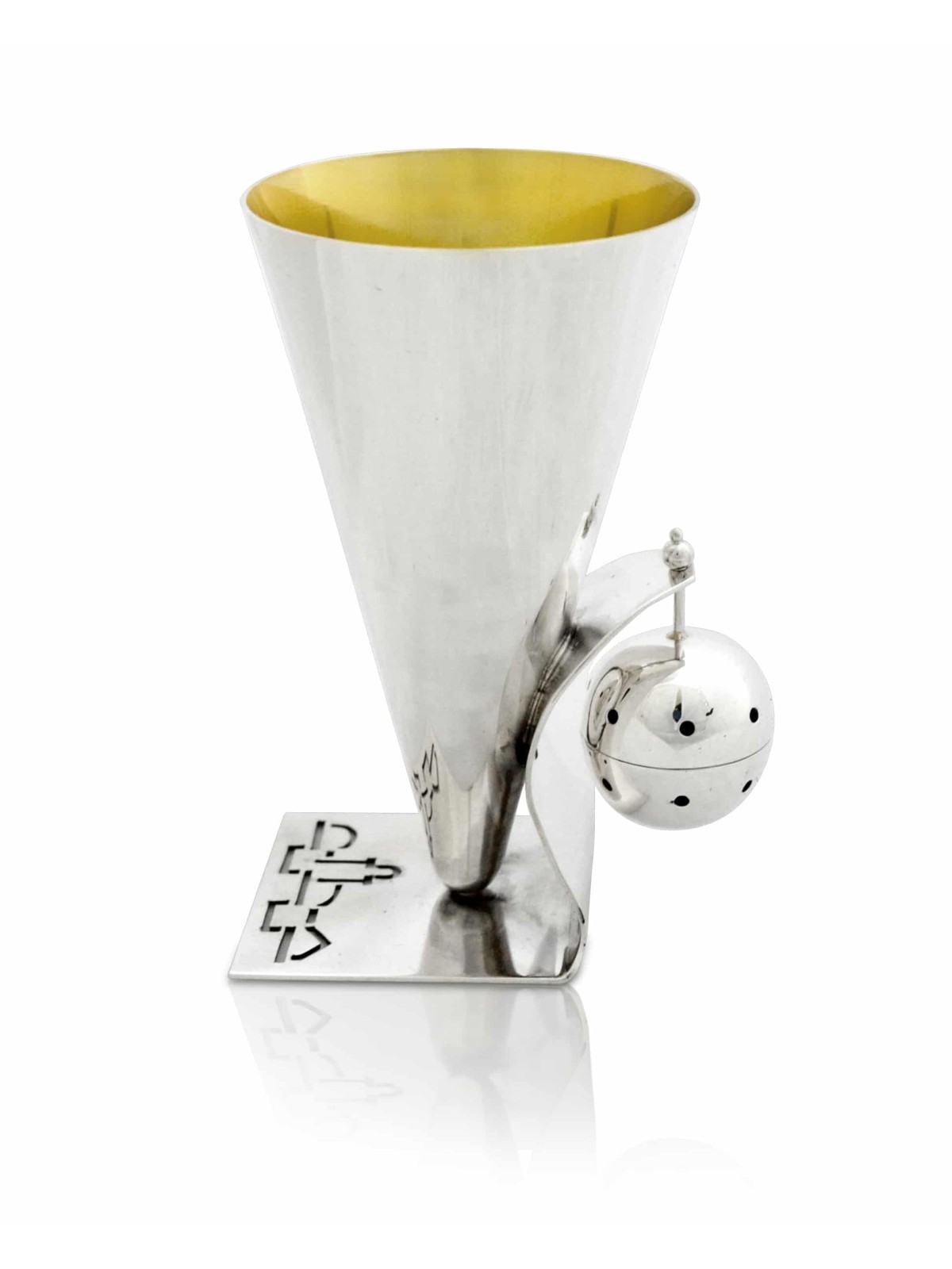 Coupe de Kiddouch unique en argent sterling 925 avec Besami, cadeaux Tu B'Av, I