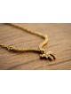 Pendentif Chai en or blanc avec ailes et diamants, cadeaux Tu B'Av, Isra