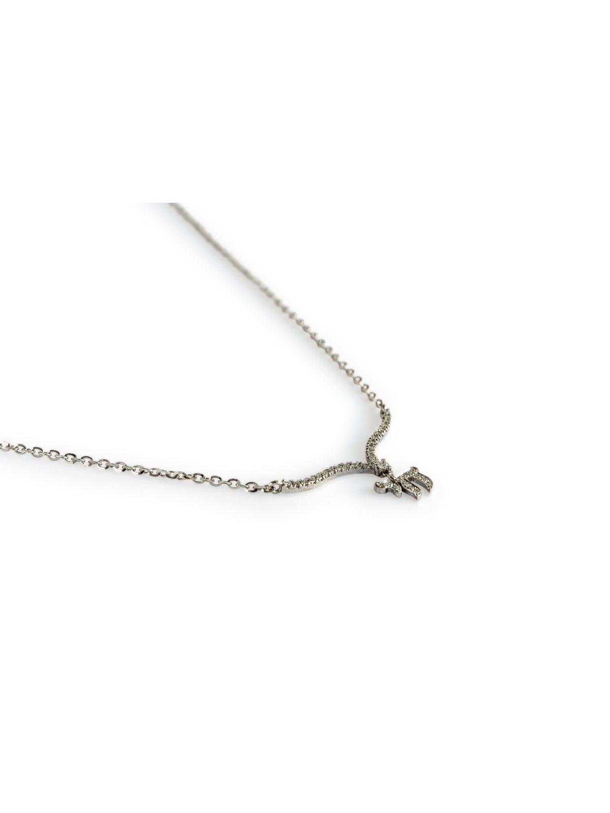 Pendentif Chai en or blanc avec ailes et diamants, cadeaux Tu B'Av, Isra