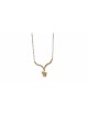 White Gold Chai Pendant with Wings and Diamonds , Tu B'Av Gifts , Isra
