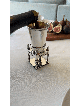 Sterling Silver Wedding Kiddush Cup with Bride & G , Passover Gifts ,