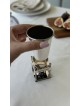 Sterling Silver Wedding Kiddush Cup with Bride & G , Passover Gifts ,
