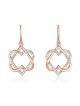 Boucles d'Oreilles Extraordinaires Étoile de David & Coeurs Or , Cadeaux Tu B'Av , I