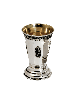 Coupe de Kiddouch octogonale avec base surélevée et filigre, coupes de Kiddouche, est