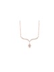 Unique and Gentle 14K White Gold Hamsa Necklace , Tu B'Av Gifts , Isra