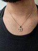 Stunning Diamonds Solid Chai 14k gold pendant , Tu B'Av Gifts , Israel