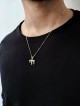 Stunning Diamonds Solid Chai 14k gold pendant , Tu B'Av Gifts , Israel