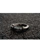 Black Hebrew Wedding Diamond Ring , Tu B'Av Gifts , Israeli Judaica