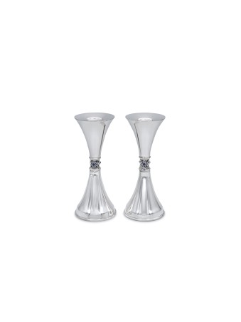 Superbes chandeliers en argent lisse avec améthyste, cadeaux de Pâque, I