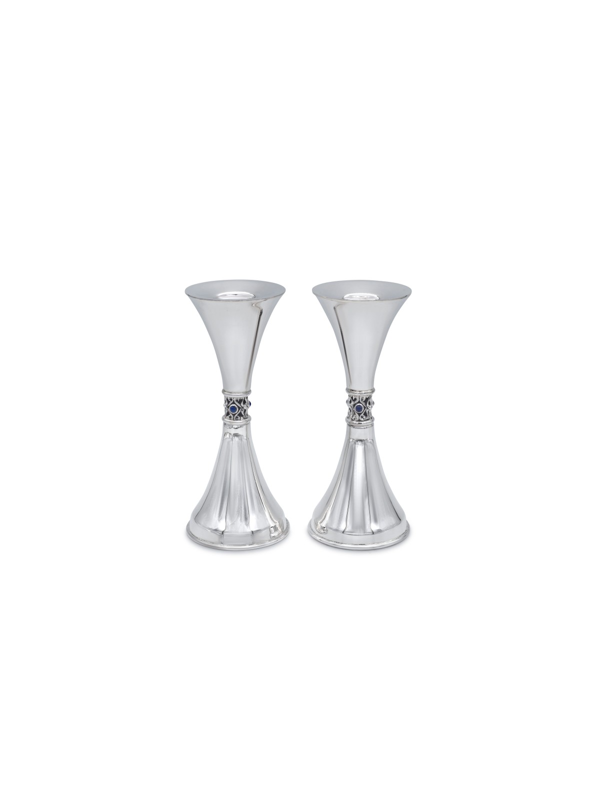 Superbes chandeliers en argent lisse avec améthyste, cadeaux de Pâque, I