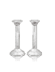 Chandeliers et plateau de sabbat de taille moyenne, chandeliers en argent sterling