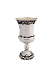 Coupe de Kiddouch en argent de style intemporel avec filigrane De, cadeaux de Pâque,