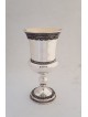 Timeless Style Silver Kiddush Cup with Filigree De , Passover Gifts ,