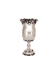 Coupe de Kiddouch de forme ouverte en argent sterling avec raffinement, cadeaux de Pâque,
