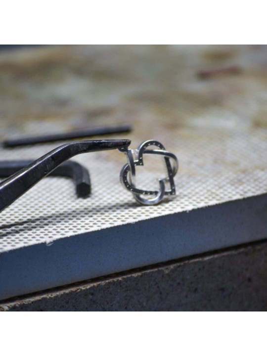 Gold heart Ring Heart shape Star of David 14k yell , Tu B'Av Gifts , I
