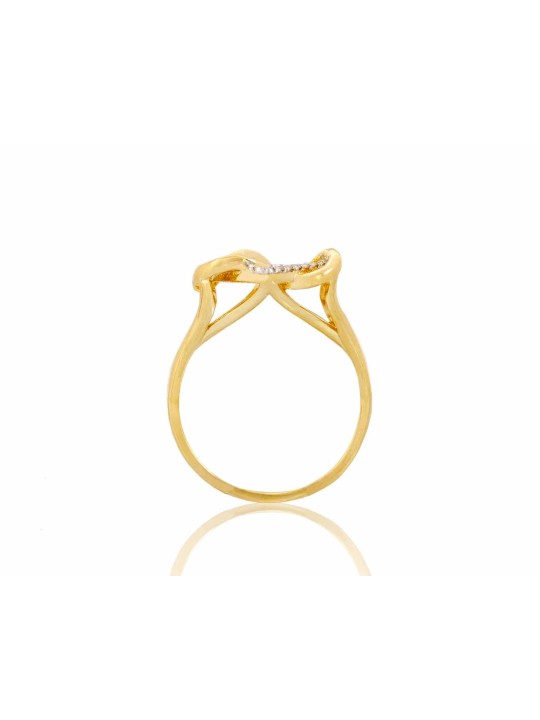 Bague coeur en or Forme de coeur Étoile de David 14k crier , Cadeaux Tu B'Av , I