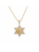 Jerusalem 14k Gold & Diamonds Pendant , Jerusalem Jewelry , Israeli Ju
