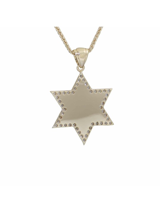 Pendentif Jérusalem 14 carats en or et diamants, bijoux de Jérusalem, Ju israélien