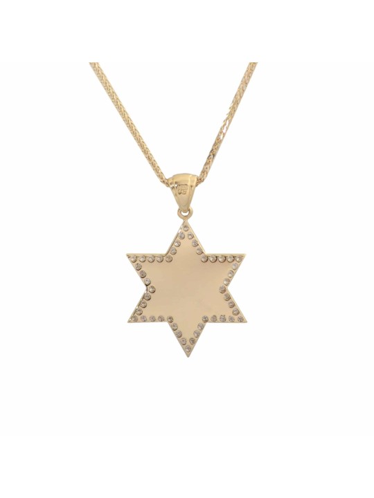 Pendentif Jérusalem 14 carats en or et diamants, bijoux de Jérusalem, Ju israélien