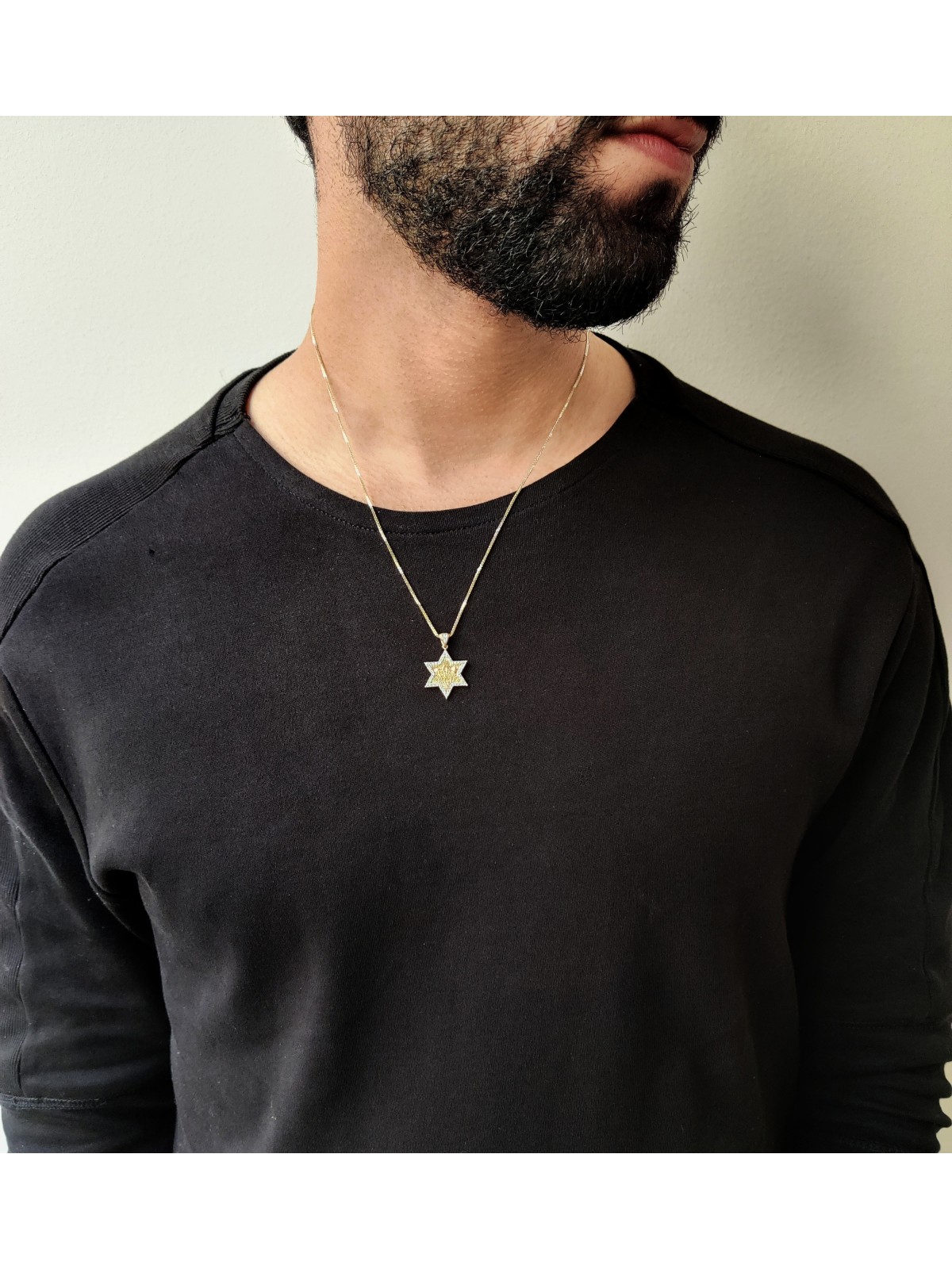 Jerusalem 14k Gold & Diamonds Pendant , Jerusalem Jewelry , Israeli Ju