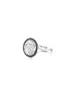 Modern Shema Yisrael Ring in White Gold with Black , Tu B'Av Gifts , I