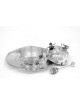 Hammered Honey Dish Set with Plate & Spoon , Hammered Honey Dishes , I