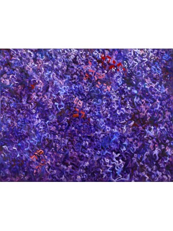 Lettres hébraïques en peinture de fond violet, cadeaux Tu B'Av, israélien