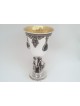 Coupe de Kiddouch en filigrane d'argent avec figurines Klezmer, cadeaux de Pâque,