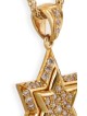 Petit pendentif étoile de David en or blanc avec diamant, cadeaux Tu B'Av, I