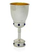 Coupe de Kiddouch unique en son genre avec des pierres de lapis brillantes, cadeaux de Pâque, I