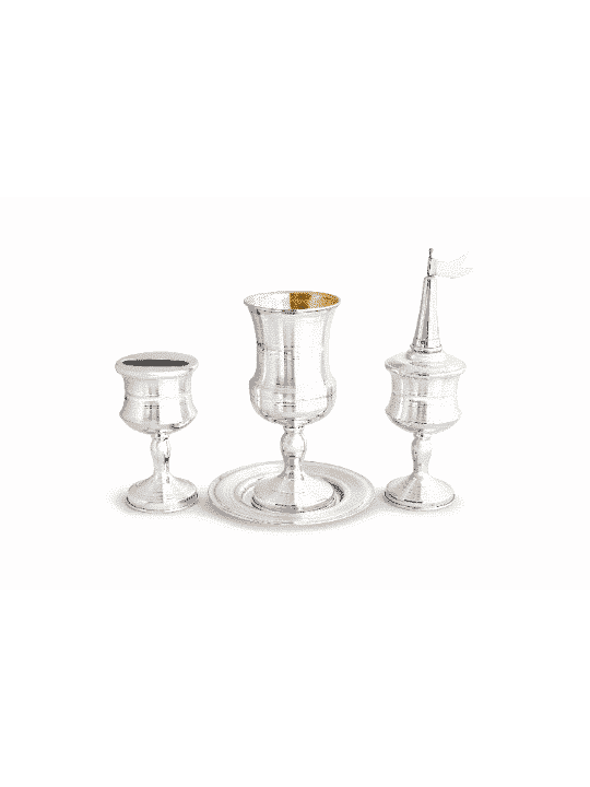 Ensemble Havdalah moderne 925 Sterling Silver Havdalah S , Cadeaux Tu B'Av , I