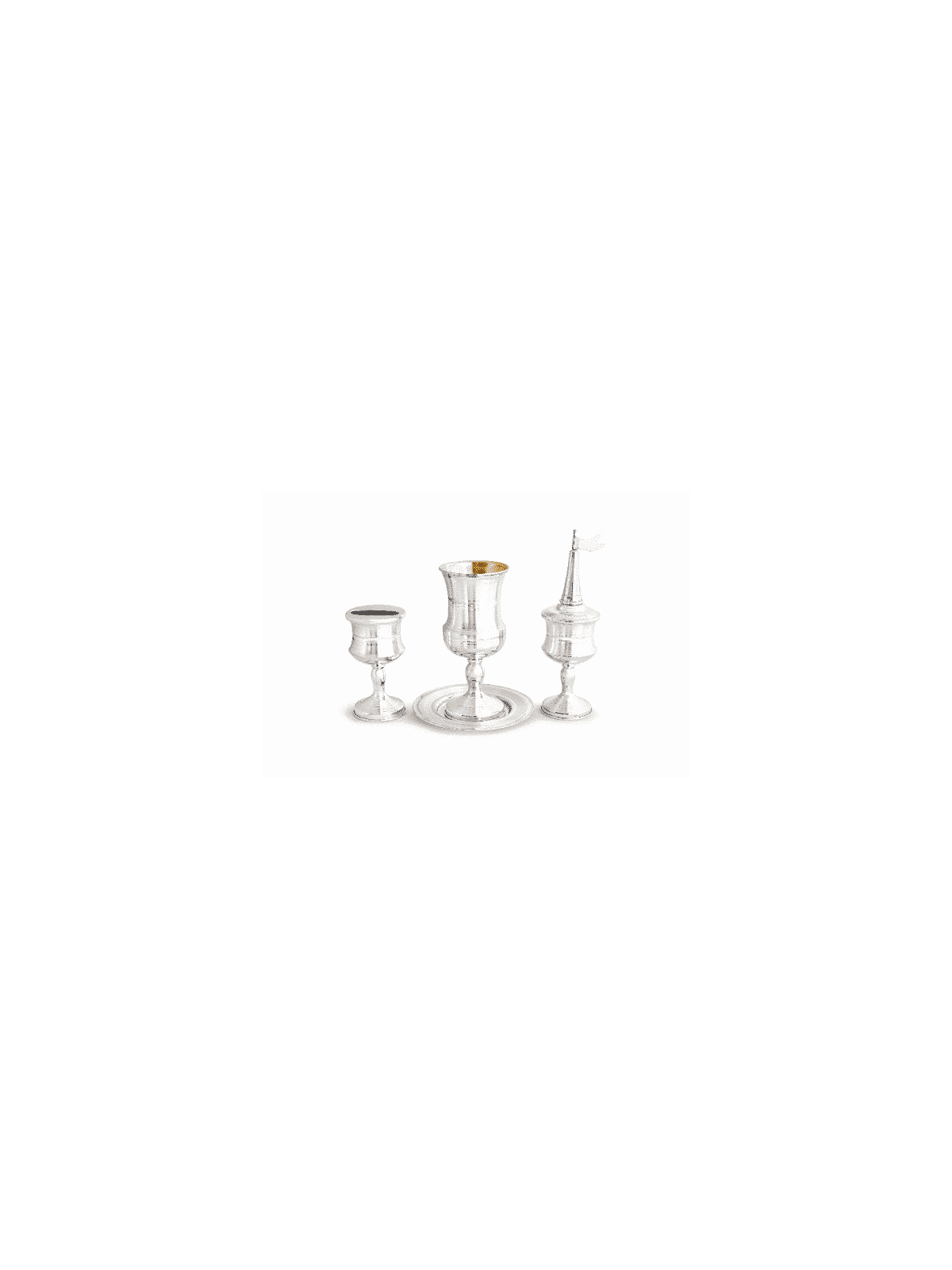 Ensemble Havdalah moderne 925 Sterling Silver Havdalah S , Cadeaux Tu B'Av , I