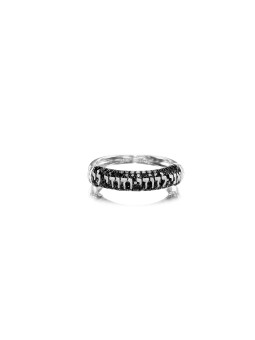 Bague Ani Ledodi en or blanc 14 carats avec diamants noirs, cadeaux Tu B'Av, I