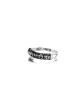 Bague Ani Ledodi en or blanc 14 carats avec diamants noirs, cadeaux Tu B'Av, I