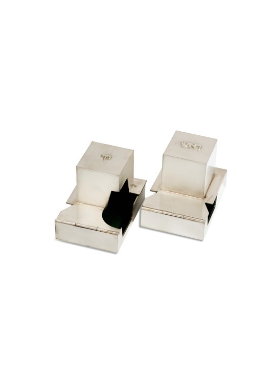 Étuis spéciaux en argent sterling pour Tefillin en Matte Fi, Tefillin et Tefi