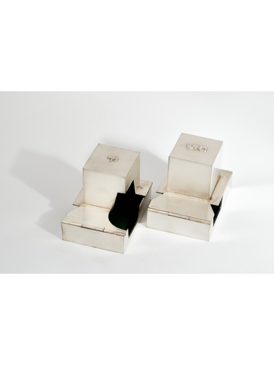 Étuis spéciaux en argent sterling pour Tefillin en Matte Fi, Tefillin et Tefi