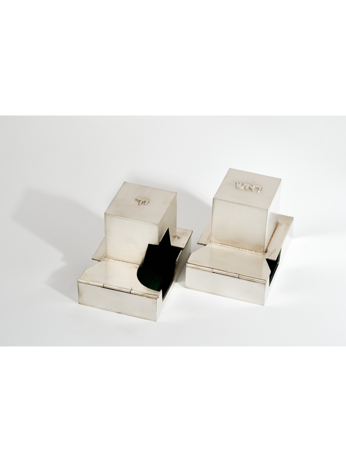 Special Sterling Silver Tefillin Cases in Matte Fi , Tefillin and Tefi