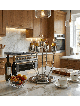 Candélabre tulipe moderne en aluminium brillant avec courbe, cadeaux de Pâque,