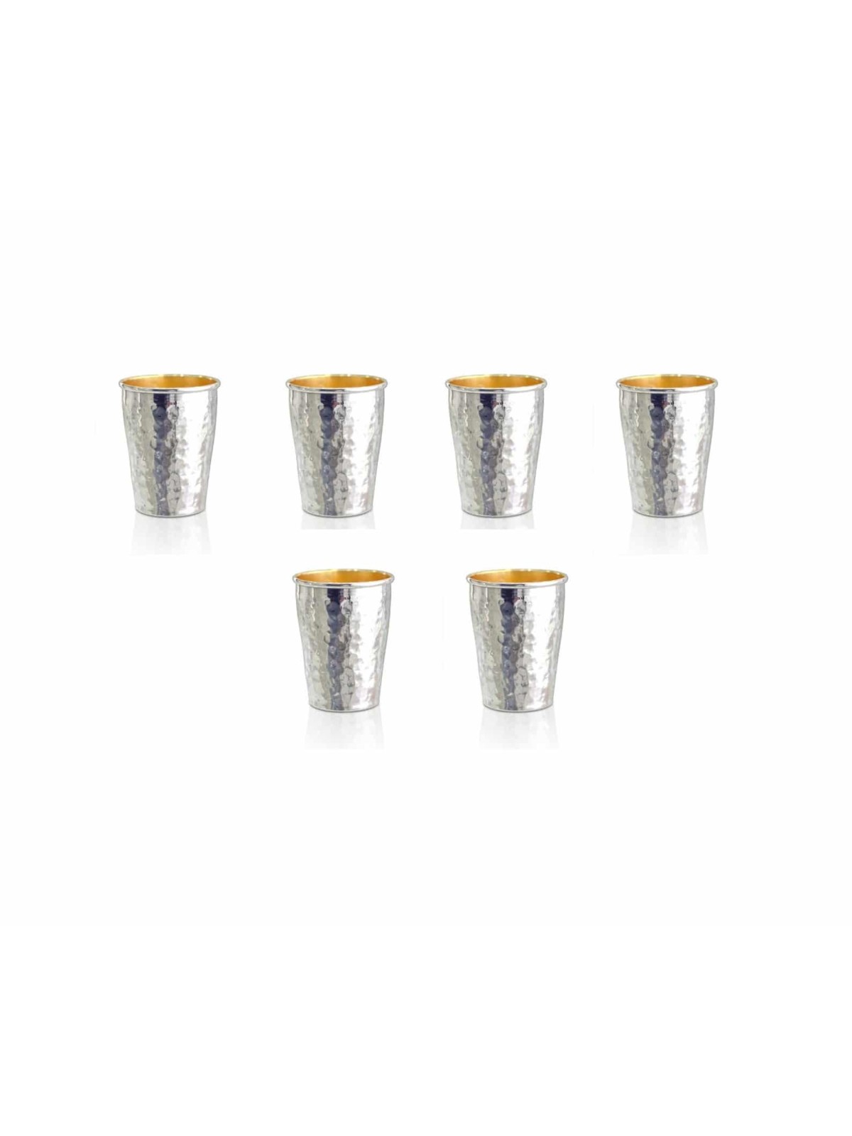Ensemble de liqueurs en argent sterling Finition martelée , Cadeaux de Pâque , Isra