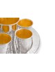 Ensemble de liqueurs en argent sterling Finition martelée , Cadeaux de Pâque , Isra