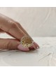 Bague en diamant Shema Israël en or jaune 14 carats/18 carats, cadeaux Tu B'Av, Israël
