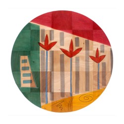 Round Floor Mat Sun Stems by Kakadu Art | House Decorations