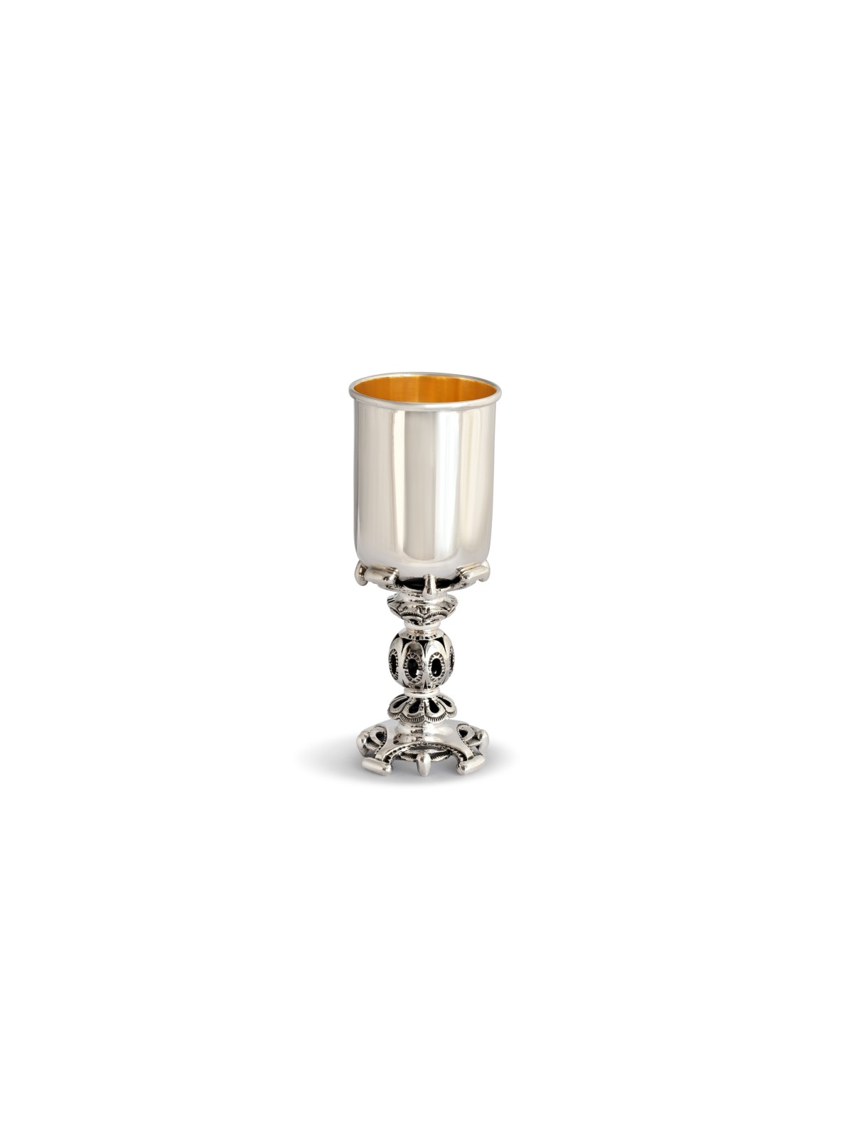 Coupe spéciale de Kiddouch en argent avec pied carré unique, cadeaux de Pâque, I
