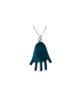 Minimalist and Modern Hamsa Gold Pendant , Tu B'Av Gifts , Israeli Jud