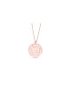 Cut-Out Round Gold Chai Pendant , Tu B'Av Gifts , Israeli Judaica
