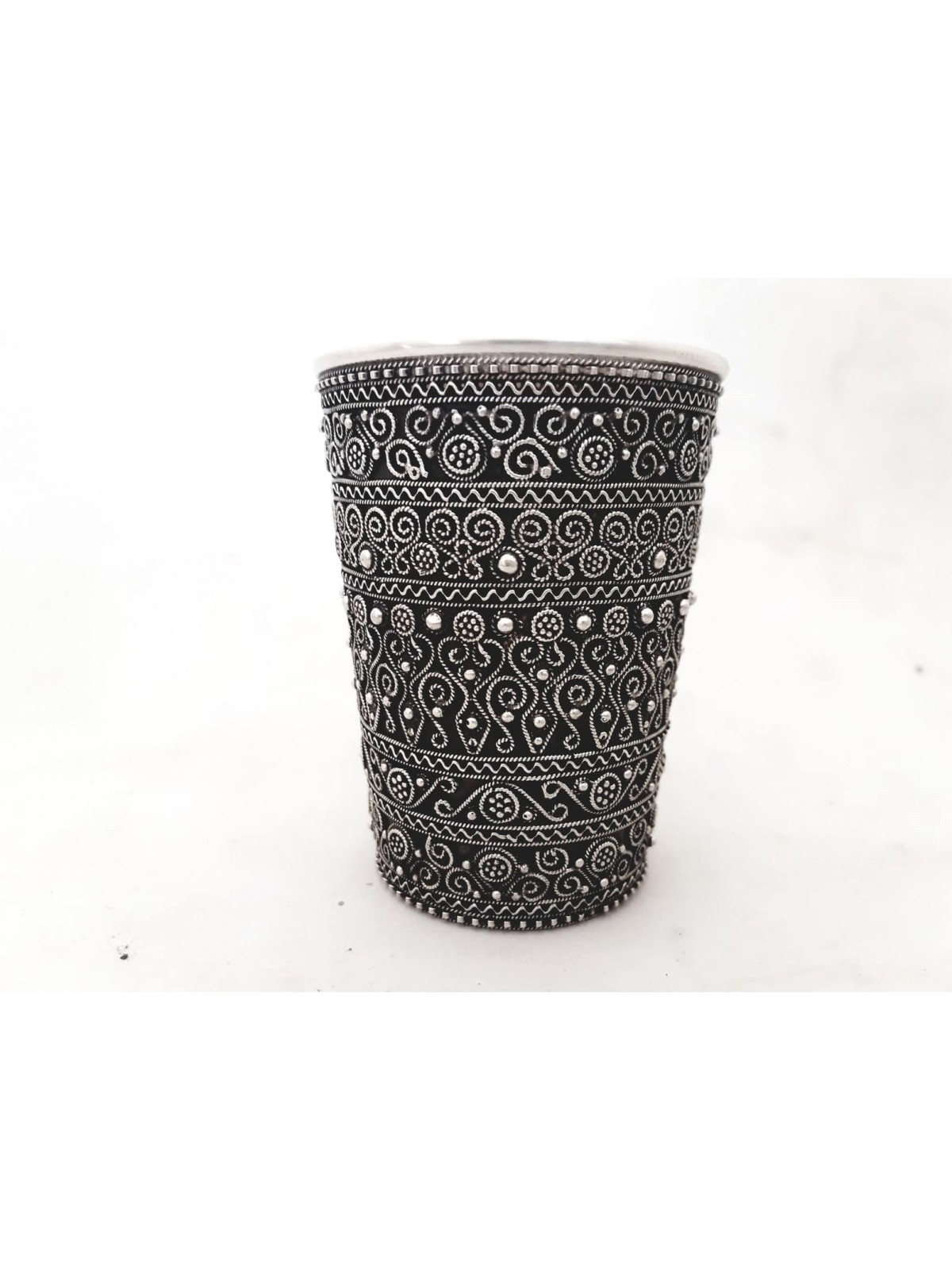 Beau gobelet de Shabbat décoré, cadeaux de Pâque, Judaica israélien