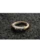 Bague hébraïque Bague diamant 14K Or , Cadeaux Tu B'Av , Judaica israélien