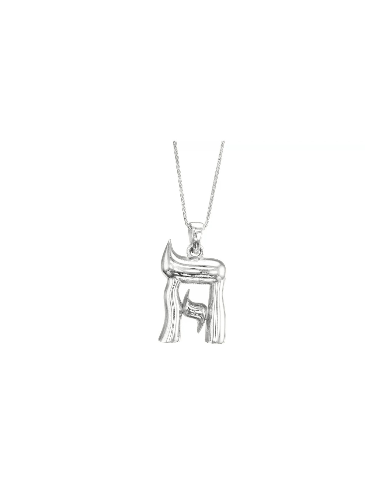Unique 14K Yellow Gold Chai Pendant , Tu B'Av Gifts , Israeli Judaica