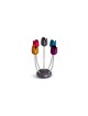 Multicolored Aluminum Custom Arms Candelabra Tulip , Passover Gifts ,